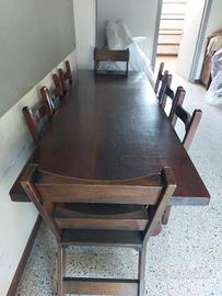 Tavolo 8 posti arte povera
