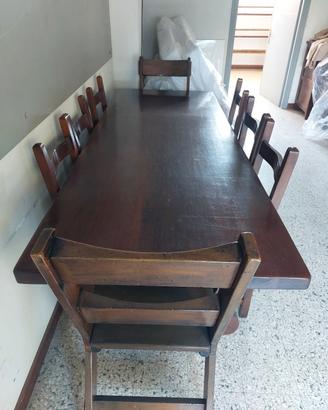 Tavolo 8 posti arte povera