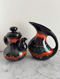 Coppia di caraffe ceramica di San Marino