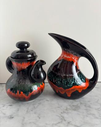 Coppia di caraffe ceramica di San Marino