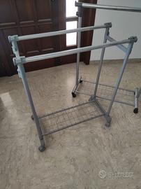 CARRELLO PORTA ABITI CON RUOTE