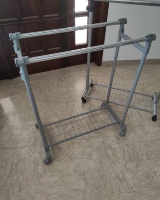 CARRELLO PORTA ABITI CON RUOTE