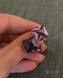 Anello pietra viola