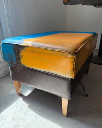 Pouf anni ‘50 in ecopelle