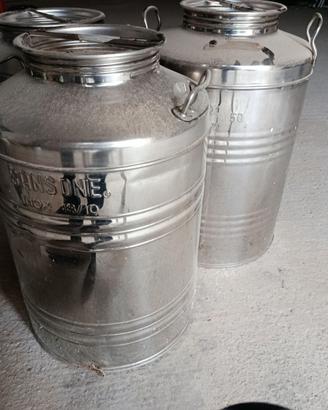 CONTENITORI IN ACCIAIO PER OLIO DA 50 LT.