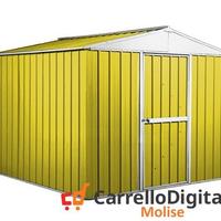 Box deposito porta attrezzi lamiera 276x260 giallo