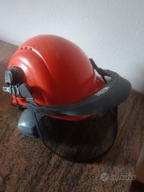 casco antinfortunistico da boscaiolo con visiera