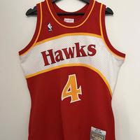 SPUD WEBB ATLANTA HAWKS MITCHELL & NESS (L)