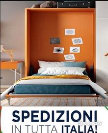 Letto a scomparsa matrimoniale *PROMO ITALIA