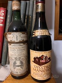 Vini d’epoca 1973 Bardolino e Marchesi di Barolo