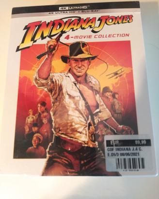 cofanetto Indiana Jones 4k Ultra Hd 4 movie