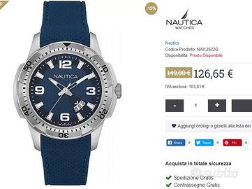 orologio uomo donna nautica nai12522g