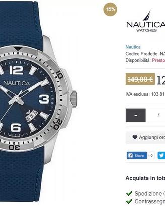 orologio uomo donna nautica nai12522g