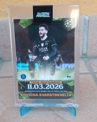 Topps Total Football kvaratskhelia numerata 14/75