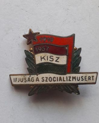 Spilla vintage del KISZ UNGHERESE