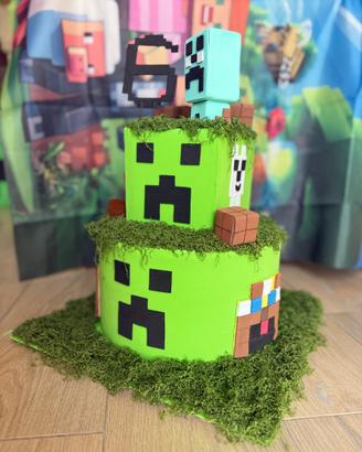 Torta Scenografica Minecraft