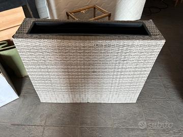 Portavaso in rattan