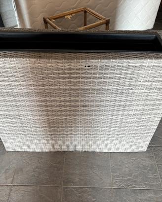 Portavaso in rattan