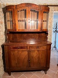 Credenza / Vetrina antica stile Liberty in legno m