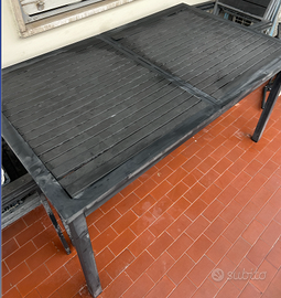 🌿 Tavolo da Esterno 6 Posti in Ferro Battuto –