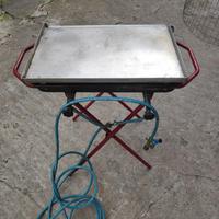Griglia/Piano Cottura Artigianale in Acciaio Inox