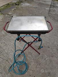 Griglia/Piano Cottura Artigianale in Acciaio Inox