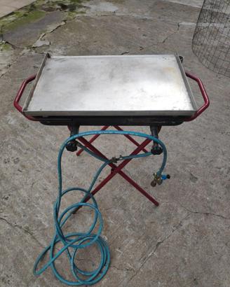 Griglia/Piano Cottura Artigianale in Acciaio Inox