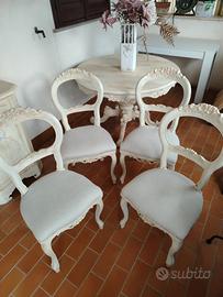 SEDIE SHABBY ANTICATE 