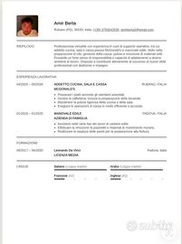 lavoro disponibilità immediata