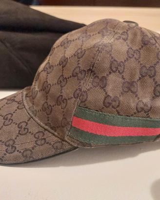 Cappellino Tipo Gucci GG Canvas Baseball