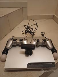 Play Station 3 + 2 joystick + kit move motion