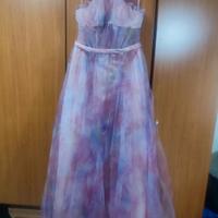 Elegante Abito Lungo da Donna in Rete Leggera