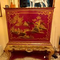 Mobile Bar stile "Laccato Cinese" Chinoiserie