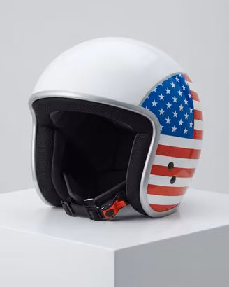 Casco Jet originale Vespa, modello Nazioni Usa
