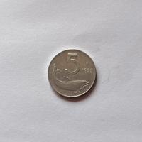 Moneta 5 LIRE “delfino” anno 1955