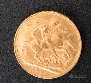 1916 Gold Sovereign George V Londra
