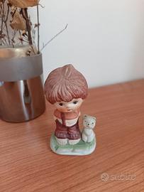 Statuina vintage bimbo ceramica- 10 cm


