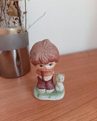 Statuina vintage bimbo ceramica- 10 cm


