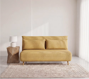 Divano letto pieghevole 2 posti giallo