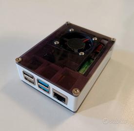 Raspberry Pi4 RAM 4GB + SD case e alim