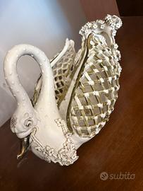 Cestino centrotavola vintage “Capodimonte”