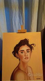 Dipinto ritratto femminile 