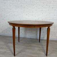 Tavolo rotondo in mogano Garola anni '60