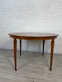 Tavolo rotondo in mogano Garola anni '60