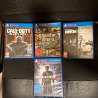 GTA V,COD BO3, R6 siege e Uncharted 4 Per Ps4