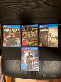GTA V,COD BO3, R6 siege e Uncharted 4 Per Ps4