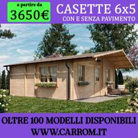 CASETTE 6x5 (30MQ circa) CON E SENZA PAVIMENTO