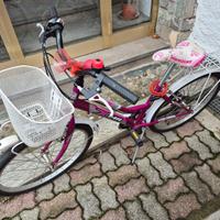 Bicicletta bambina diam.24 con cambio marce