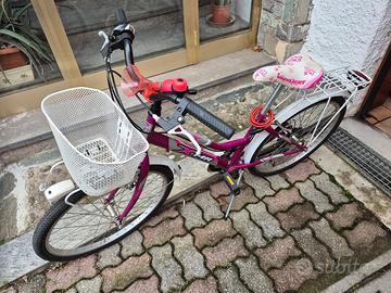 Bicicletta bambina diam.24 con cambio marce