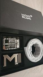 Cintura Montblanc doppia fibbia intercambiabile